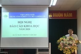 TRUNG TÂM NGHIÊN CỨU BÒ VÀ ĐỒNG CỎ BA VÌ TỔ CHỨC HỘI NGHỊ KHOA HỌC CƠ SỞ NĂM 2020